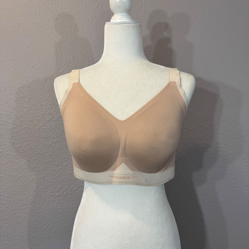 Comfelie Women's Size L Plus Nude Seamless Wireless Everyday Bra Comfort Lounge